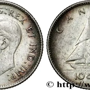 CANADA 10 cents Georges VI 1945 fwo_804138 Monde Solde