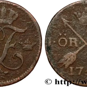 Certifié SUÈDE 1 Ore 3 Frédéric Ier 1750 fwo_804176 Monde