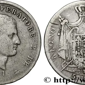 Offre Spéciale ITALIE - ROYAUME D'ITALIE - NAPOLÉON Ier 5 Lire 1811 Milan fwo_804187 Monde