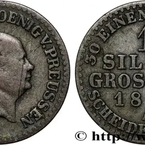 ALLEMAGNE - ROYAUME DE PRUSSE - FRÉDÉRIC-GUILLAUME IV 1 Silbergroschen 1856 Berlin fwo_804196 Monde Livraison Gratuite