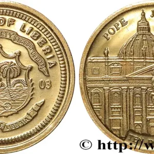 Tendance LIBERIA 10 Dollars Proof Jean Paul II 2003 fwo_795153 Monde