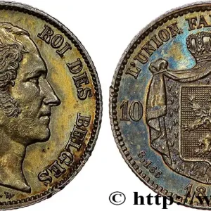 Prix Réduit BELGIQUE - ROYAUME DE BELGIQUE - LÉOPOLD Ier Essai 10 Francs tête nue en vermeil 1849 Bruxelles fwo_795564 Monde
