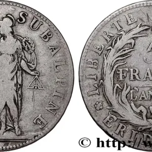 Jusqu’à Épuisement Des Stocks ITALIE - GAULE SUBALPINE 5 Francs an 10 1802 Turin fwo_796685 Monde