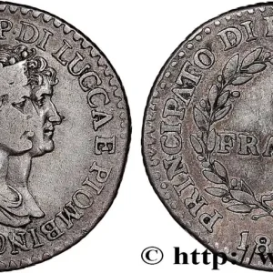 ITALIE - PRINCIPAUTÉ DE LUCQUES ET PIOMBINO - FÉLIX BACCIOCHI et ÉLISA BONAPARTE 1 Franco 1806 Florence fwo_797359 Monde Meilleur Choix