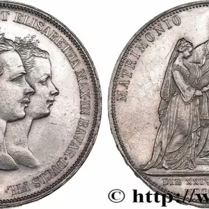 Nouvelle Collection AUTRICHE 2 Gulden (Florin) mariage de François-Joseph et Élisabeth 1854 Vienne fwo_780303 Monde