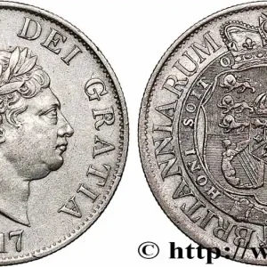 GRANDE-BRETAGNE - GEORGES III 1/2 Crown 1817 fwo_783274 Monde Top Qualité