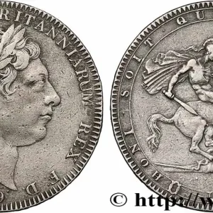 GRANDE-BRETAGNE - GEORGES III 1 Crown ANNO LIX 1819 Londres fwo_783276 Monde Quantité Limitée