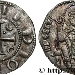 ITALIE - MILAN - PREMIERE REPUBLIQUE Grosso da 8 Denari ou Ambrosino n.d. Milan fwo_795638 Monde Meilleure Qualité