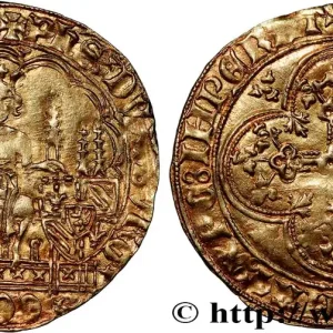 HOLLANDE - COMTÉ DE HOLLANDE - PHILIPPE LE BON (BAILLI ET HÉRITIER) Écu d'or de Hollande ou klinkaert n.d. Dordrecht fwo_806463 Monde Top Vente