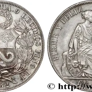 PÉROU 1 Sol Liberté assise 1882 Lima fwo_806994 Monde Offre Spéciale