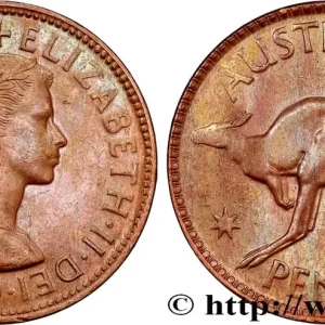 Prix Bas AUSTRALIE 1 Penny Elisabeth II 1964 Perth fwo_703633 Monde