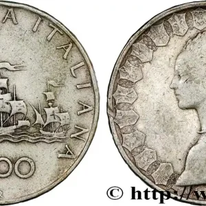 Artisanat ITALIE 500 Lire “caravelles” / dame du style de la renaissance 1959 Rome fwo_728315 Monde