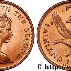 Remise ÎLES FALKLAND 2 Pence Elisabeth II / Grande Oie de Magellan 1998 fwo_736549 Monde