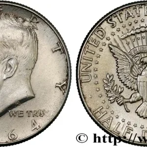 ÉTATS-UNIS D'AMÉRIQUE 1/2 Dollar Kennedy 1964 Philadelphie fwo_774688 Monde Nouvelle Collection