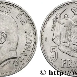 Bon Marché MONACO 5 Francs Louis II 1945 Paris fwo_775785 Monde