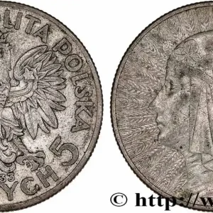 Achetez Aujourd’hui POLOGNE 5 Zlotych reine Jadwiga 1933 Varsovie fwo_777234 Monde