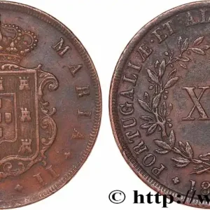 PORTUGAL - ROYAUME DE PORTUGAL - MARIE II 20 Reis 1848 fwo_779326 Monde Nouvelle Collection