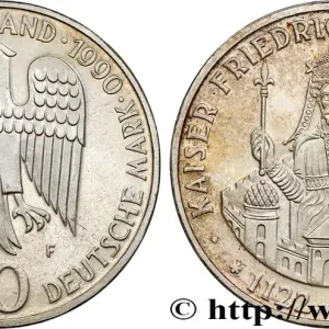 ALLEMAGNE 10 Mark Proof 800e anniversaire de la mort de Frédéric Barberousse 1990 Stuttgart fwo_780377 Monde Quantité Limitée