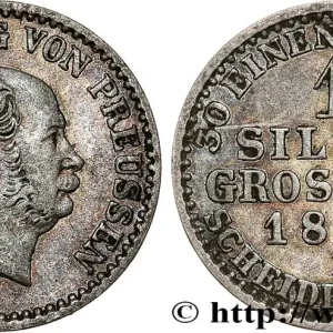 Meilleure Qualité ALLEMAGNE - PRUSSE 1 Silbergroschen (1/30 Thaler) Guillaume 1868 Hanovre - B fwo_788170 Monde