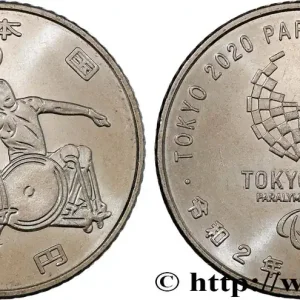 JAPON 100 Yen Jeux Para-Olympiques Tokyo 2020 - rugby-fauteuil an 2 ère Reiwa (2020) Hiroshima fwo_789389 Monde Dernière Chance
