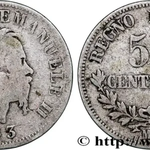 ITALIE 50 Centesimi Victor Emmanuel II 1863 Milan fwo_789615 Monde Produit De Marque