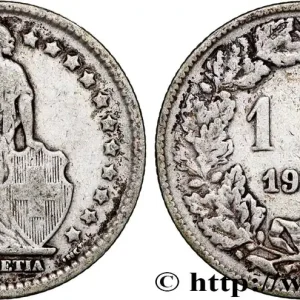 Petit Prix SUISSE 1 Franc Helvetia 1913 Berne fwo_789644 Monde