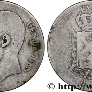 Offre Du Jour BELGIQUE 2 Francs Léopold II légende française 1867 fwo_789662 Monde