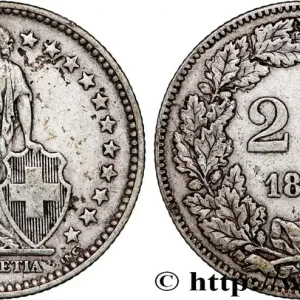 Usine Directe SUISSE 2 Francs Helvetia 1886 Berne fwo_789663 Monde