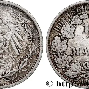 ALLEMAGNE 1/2 Mark Empire aigle impérial 1905 Berlin fwo_789686 Monde Expédié Aujourd’hui