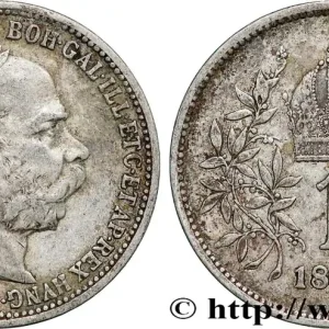 AUTRICHE 1 Corona François-Joseph Ier tête laurée 1893 Vienne fwo_789955 Monde Acheter Direct