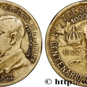 BRÉSIL 1000 Reis 1922 fwo_790410 Monde Affaire À Saisir