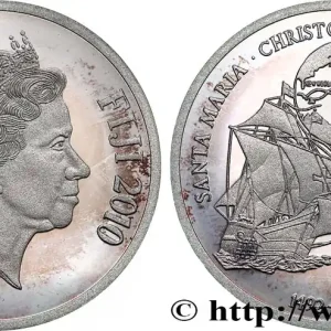 FIDJI 1 Dollar Proof, Santa Maria 2010 fwo_792585 Monde Top Vente