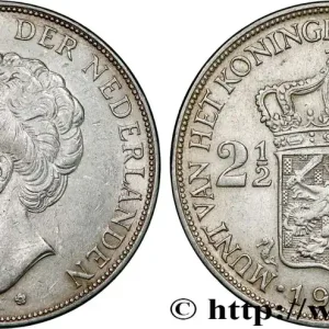 PAYS-BAS 2 1/2 Gulden Wilhelmina 1930 fwo_792607 Monde Garantie Incluse