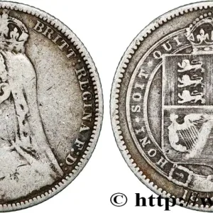 ROYAUME-UNI 1 Shilling Victoria buste du jubilé 1889 fwo_793748 Monde Bon Plan