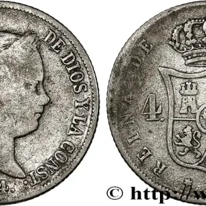 Prix Promo ESPAGNE 4 Reales Isabelle II 1864 Madrid fwo_796023 Monde
