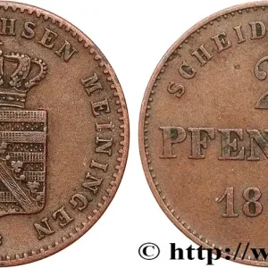 Prix Choc ALLEMAGNE - SAXE-MEININGEN 2 Pfennige 1863 fwo_796192 Monde