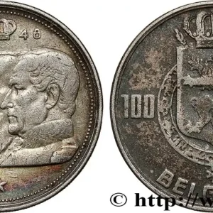 BELGIQUE 100 Francs Quatre rois de Belgique, légende française 1948 fwo_796253 Monde Achetez Aujourd’hui
