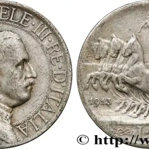 ITALIE 1 Lire Victor Emmanuel III 1913 Rome fwo_799212 Monde Commander Vite