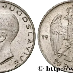 YOUGOSLAVIE 20 Dinara Pierre II 1938 fwo_799248 Monde Prix Réduit