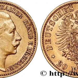 Vente Directe OR, PALLADIUM ET PLATINE INVESTISSEMENT 20 Mark Guillaume II 1889 Berlin fwo_800807 Monde