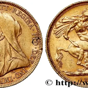 Promotion Saisonnière OR, PALLADIUM ET PLATINE INVESTISSEMENT 1 Souverain Victoria type vieille tête 1896 Londres fwo_800954 Monde
