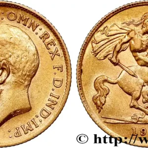 Certifié OR, PALLADIUM ET PLATINE INVESTISSEMENT 1/2 Souverain Georges V 1911 Londres fwo_801298 Monde
