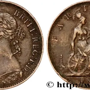 ROYAUME-UNI 1 Farthing Victoria “Bun Head” 1893 fwo_806604 Monde Promotion