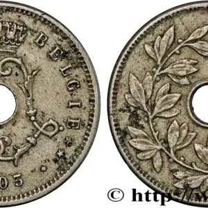 Tendance BELGIQUE 5 Centiemen (Centimes) Léopold II 1903 fwo_806645 Monde
