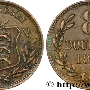 GUERNESEY 8 Doubles armes du baillage de Guernesey 1910 Heaton fwo_806650 Monde Meilleure Qualité