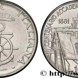 Prix Bas ITALIE 100 Lire 100e anniversaire de l’Académie Navale de Libourne 1981 Rome - R fwo_806680 Monde