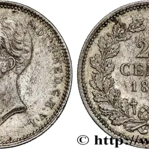 PAYS-BAS 25 Cents Guillaume II 1849 Utrecht fwo_807704 Monde Artisanat