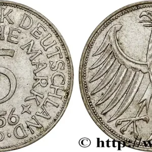 ALLEMAGNE 5 Mark aigle 1956 Munich fwo_808043 Monde Expédition Rapide