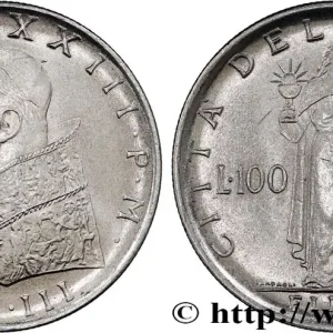 Marque VATICAN ET ÉTATS PONTIFICAUX 100 Lire Jean XXIII an III 1961 Rome fwo_808049 Monde