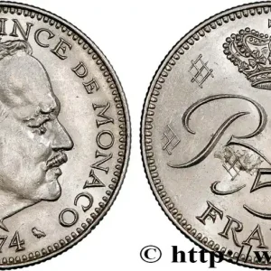 Meilleure Qualité MONACO 5 Francs Rainier III 1974 Paris fwo_808516 Monde